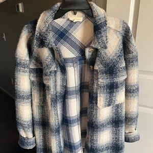 Blue & White Shacket